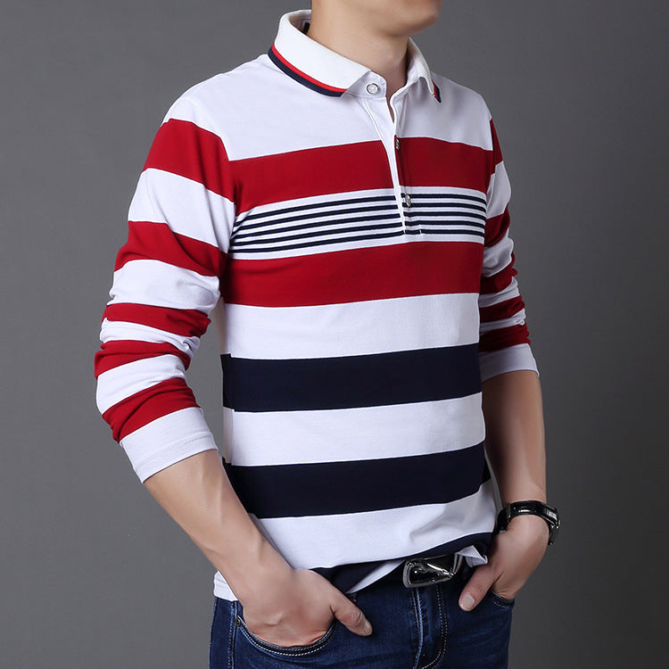 Men's long sleeve striped t-shirt