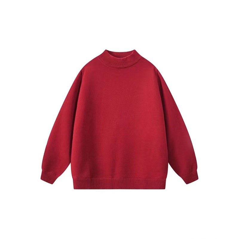 Men's Loose Versatile Thick Solid Color Knitted Undershirt