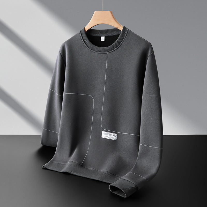 Men's Loose Round Neck Casual Versatile Pullover Sweatshirt