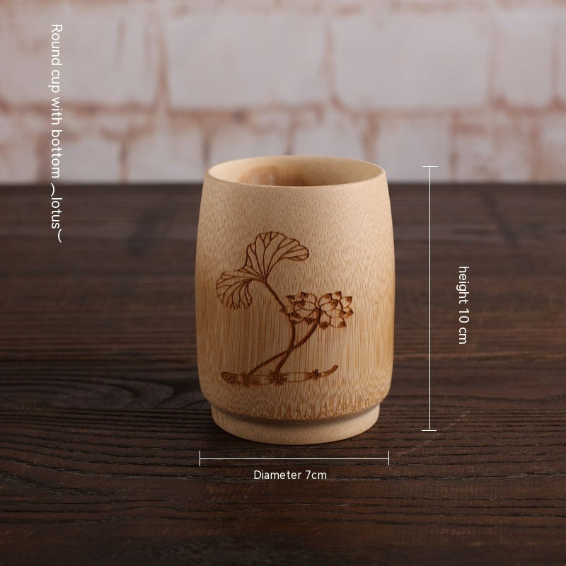 Creative Simple Bamboo Charcoal Beer Cup
