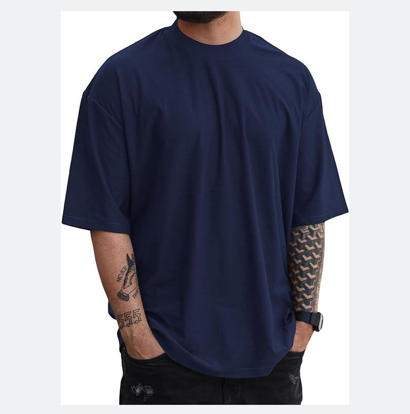 Loose Plus Size Solid Color T-shirt Top