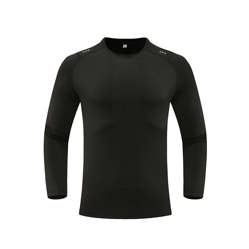 Mens Long-sleeve Athletic Compression Sweat-wicking Top