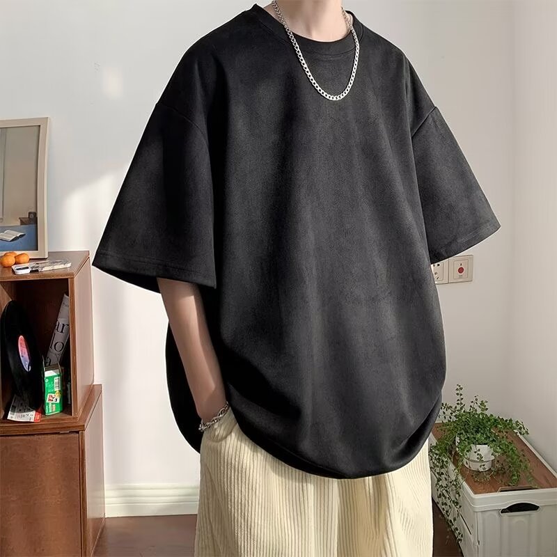 Mens Loose-fitting American-style TopT-shirt