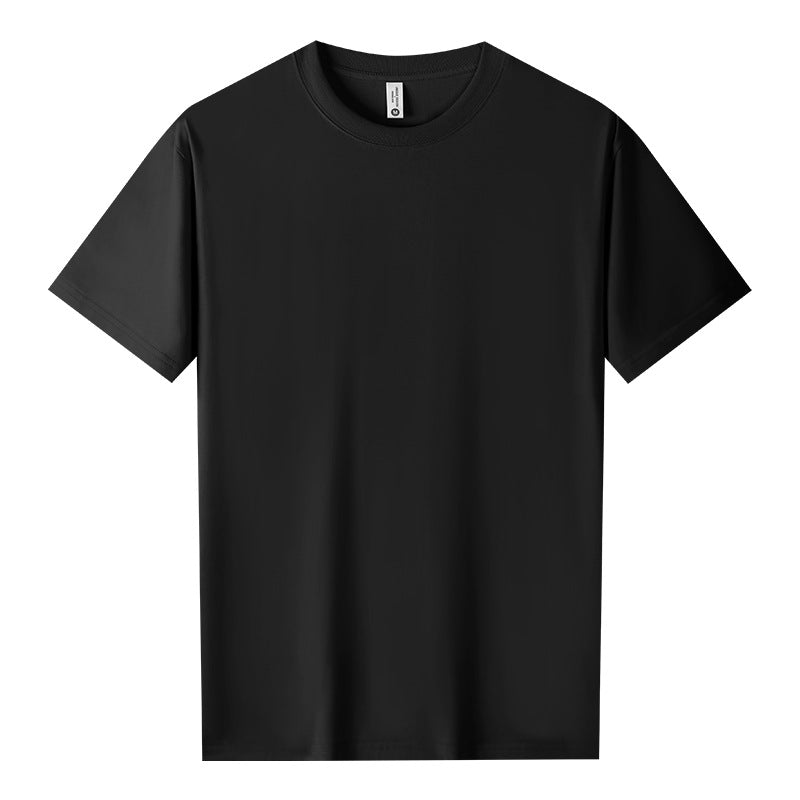 Cool Cotton Antibacterial Round Neck Short Sleeve Solid Color