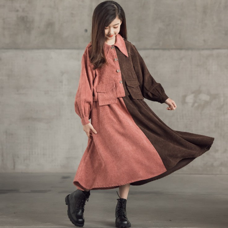 Fashion Dress Two Piece Parent Child Trend