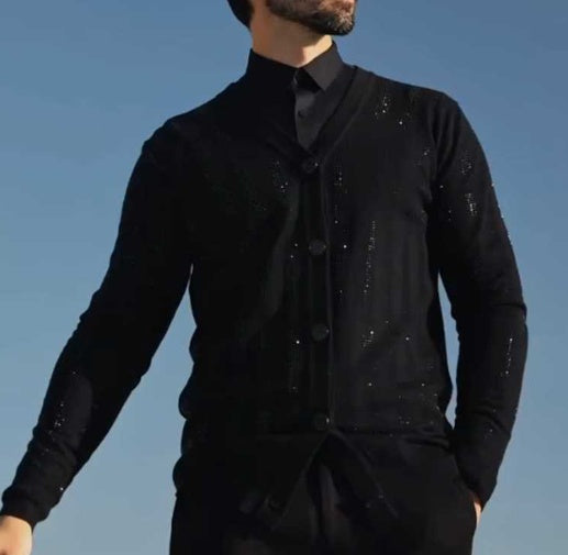 Men's Fashion Sequin Cardigan