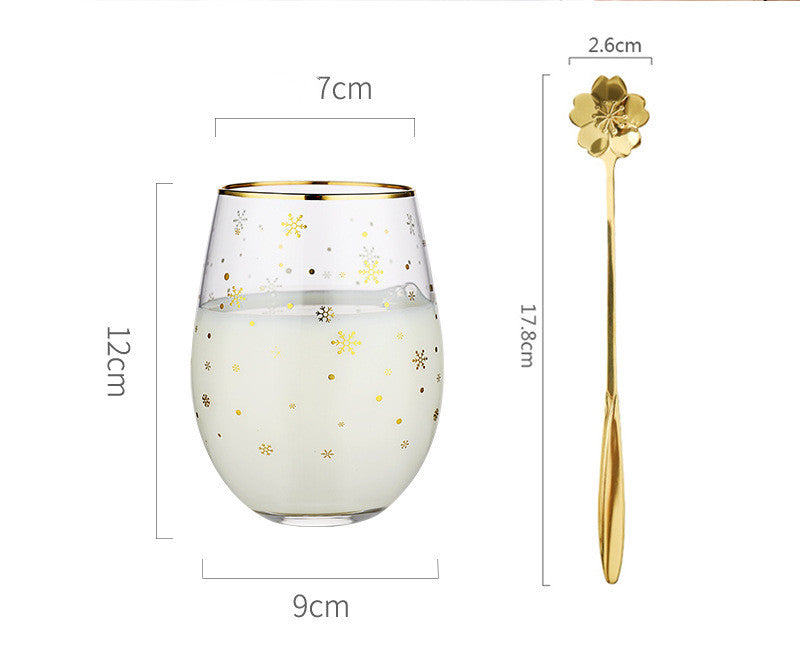 Simple Star Glass Cup Nordic Transparent Water Cup