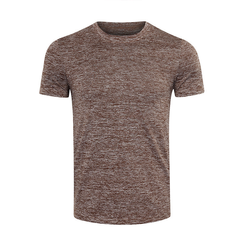 Men's Short-sleeved Solid Color Sports Quick-drying Clothes