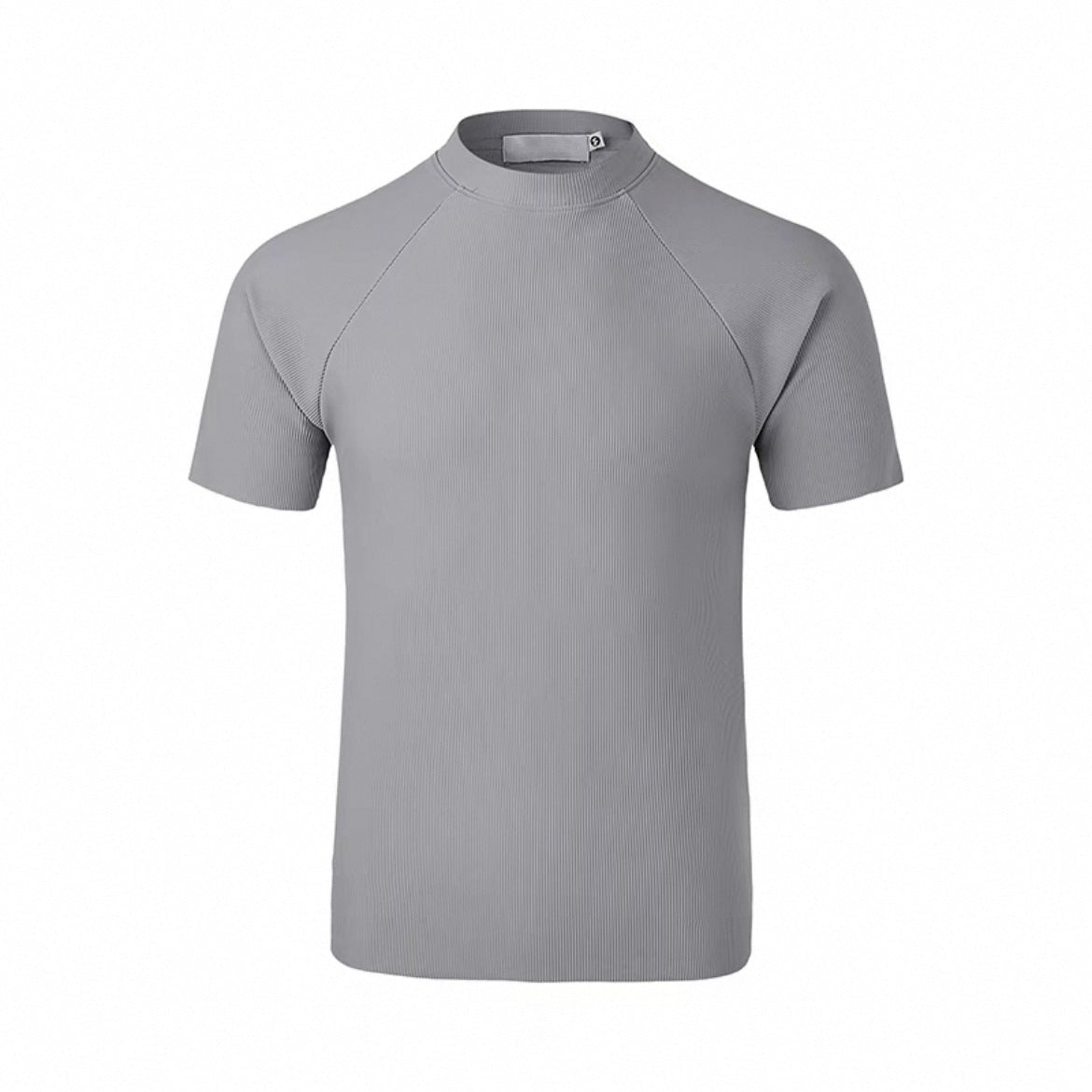 Slim-fit Casual Quick-dry Semi-high Neck Short-sleeve Undershirt