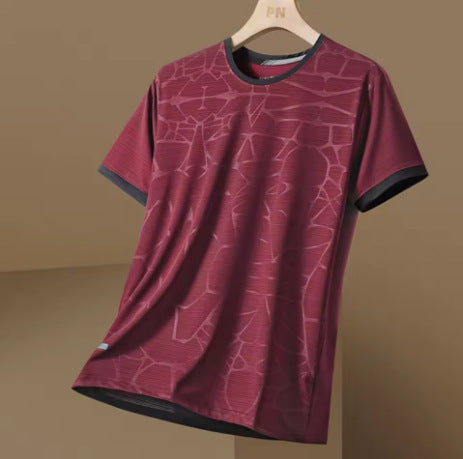 Men's Sporty Fashionable And Minimalist Short-sleeve Shirt