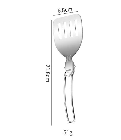 Portable Folding Spoon With Stainless Steel Kitchen Utensils