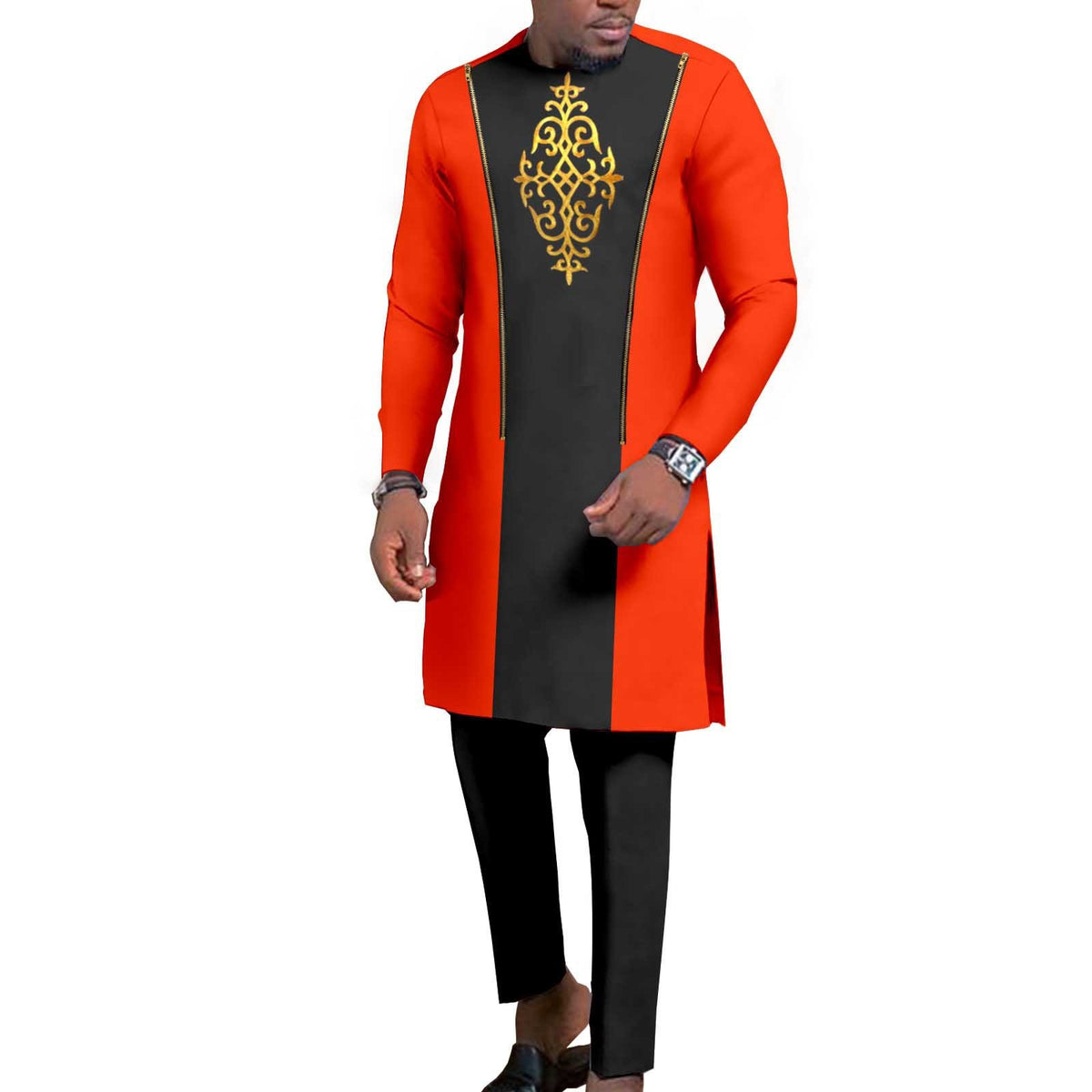Men's Bronzing Cotton Two-piece Set