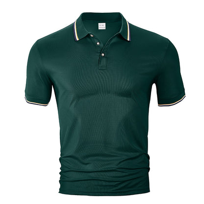 Summer Loose Lapels Short Sleeve Men