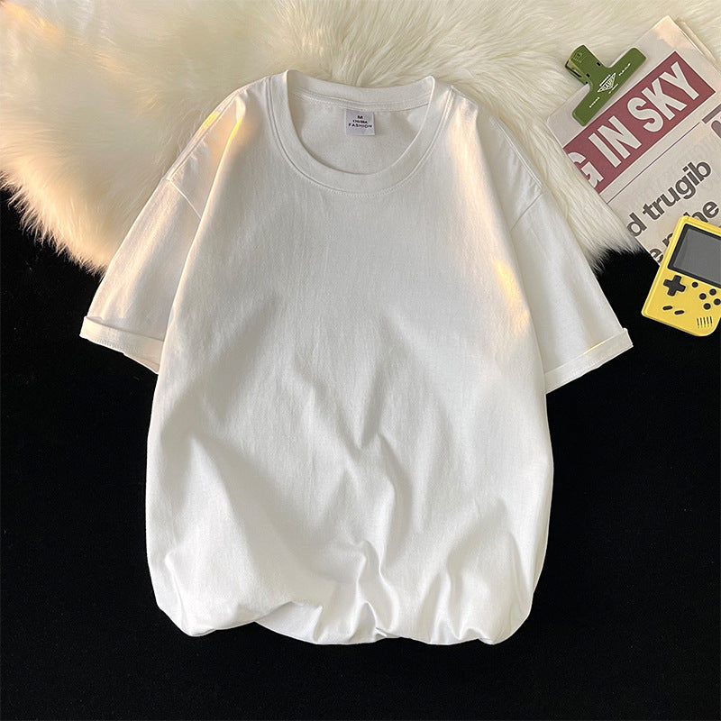 Loose Plus Size Solid Color T-shirt Top