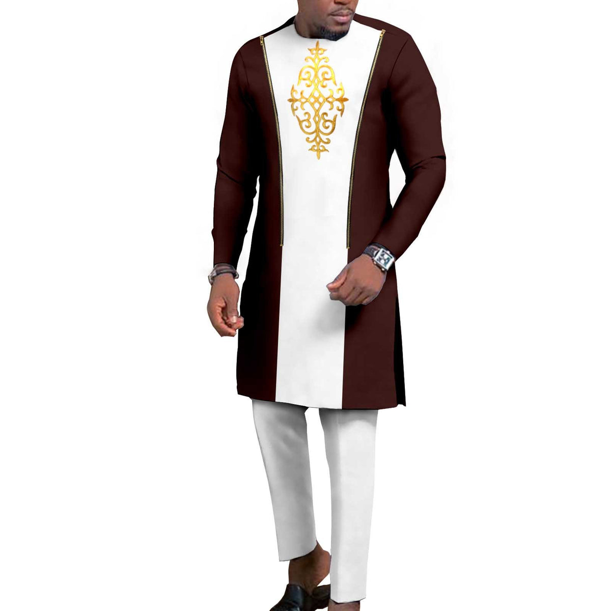 Men's Bronzing Cotton Two-piece Set