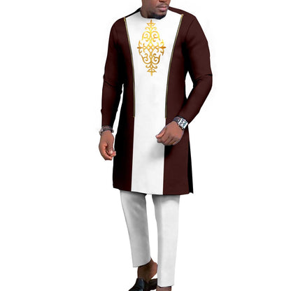Men's Bronzing Cotton Two-piece Set