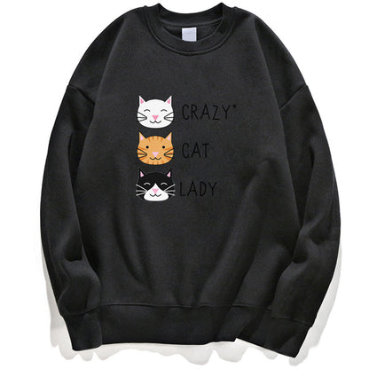 Crazy Cat Women's Funny Cute Sweatshirt