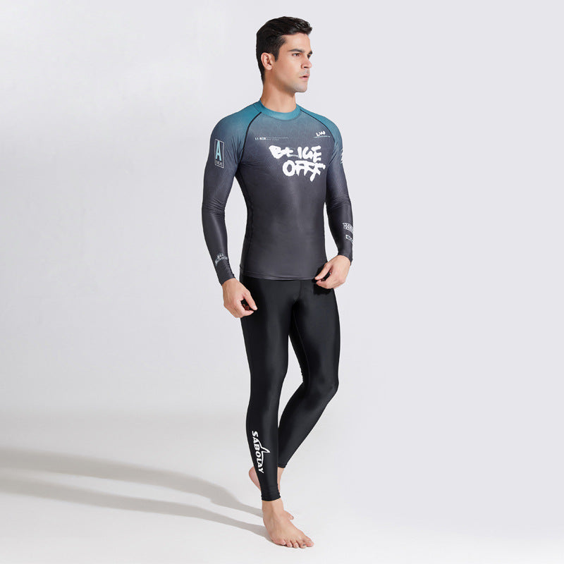 Swimming Suit Quick-drying Men's Long Sleeve