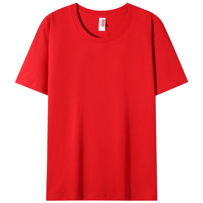 Custom Made Washed Pure Cotton Crew Neck Shortsleeve Shirt