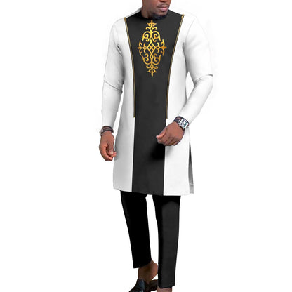 Men's Bronzing Cotton Two-piece Set