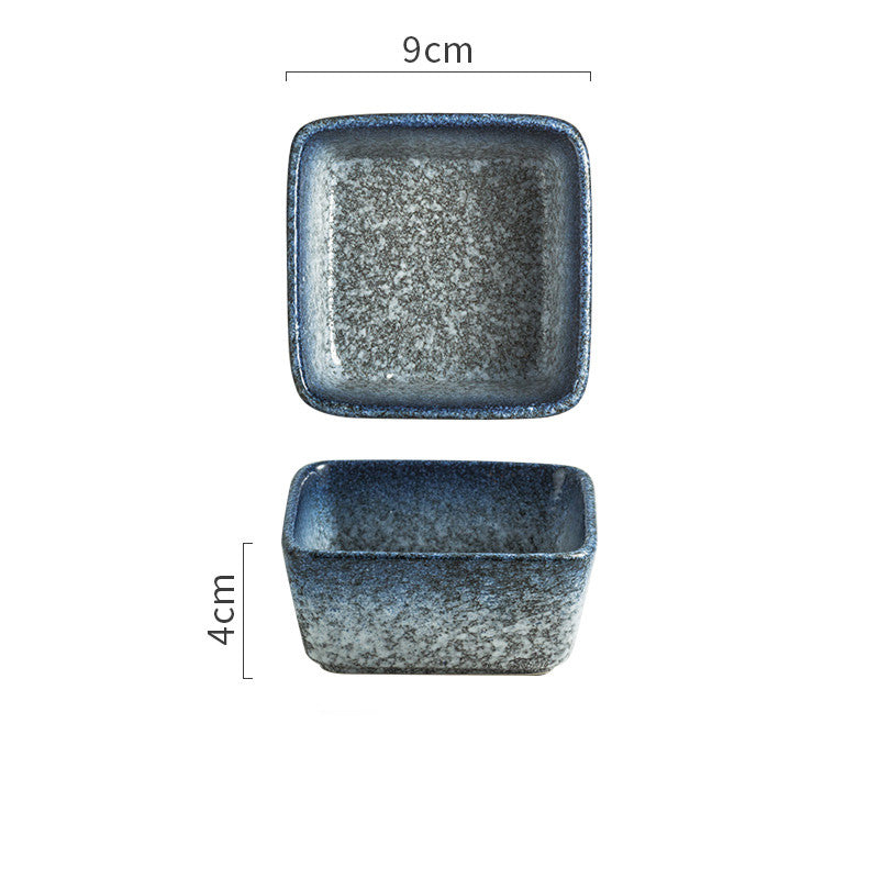 Japanese Square Ceramic Seasoning Dish Set