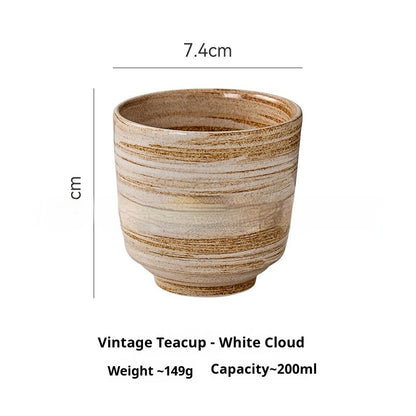 Japanese Style Hand Drawn Ceramic Kung Fu Tea Cup