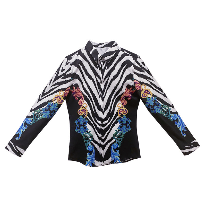 Stripe Print Shirt