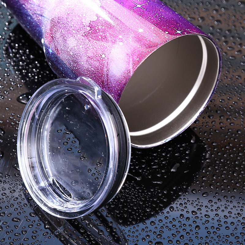 Stainless steel vacuum flask creative starry water cup