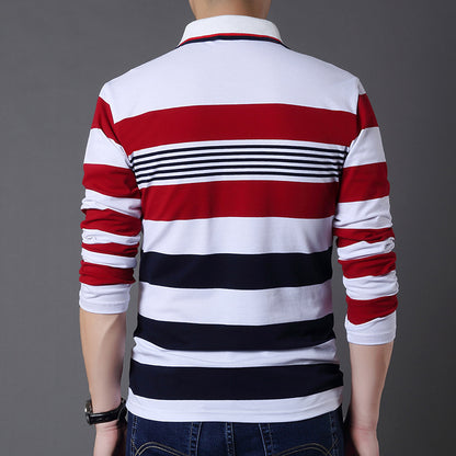 Men's long sleeve striped t-shirt