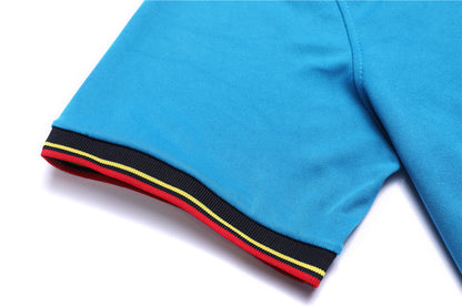 Rainbow Striped POLO Lapel Short Sleeve Men