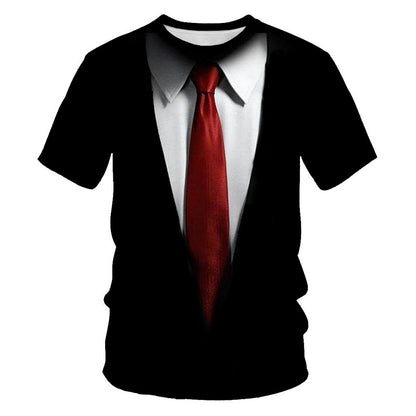 Summer T-shirt 3D Digital Printing Short Sleeve