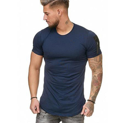 Men with short sleeves and solid colored streamers