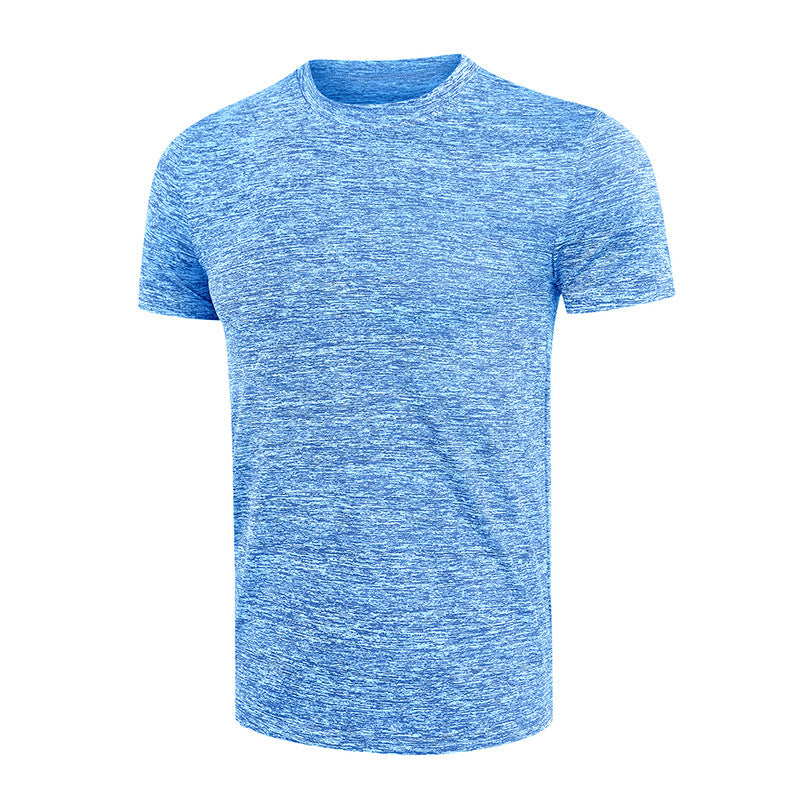 Men's Short-sleeved Solid Color Sports Quick-drying Clothes