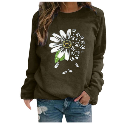 Long sleeve printed sweatshirt