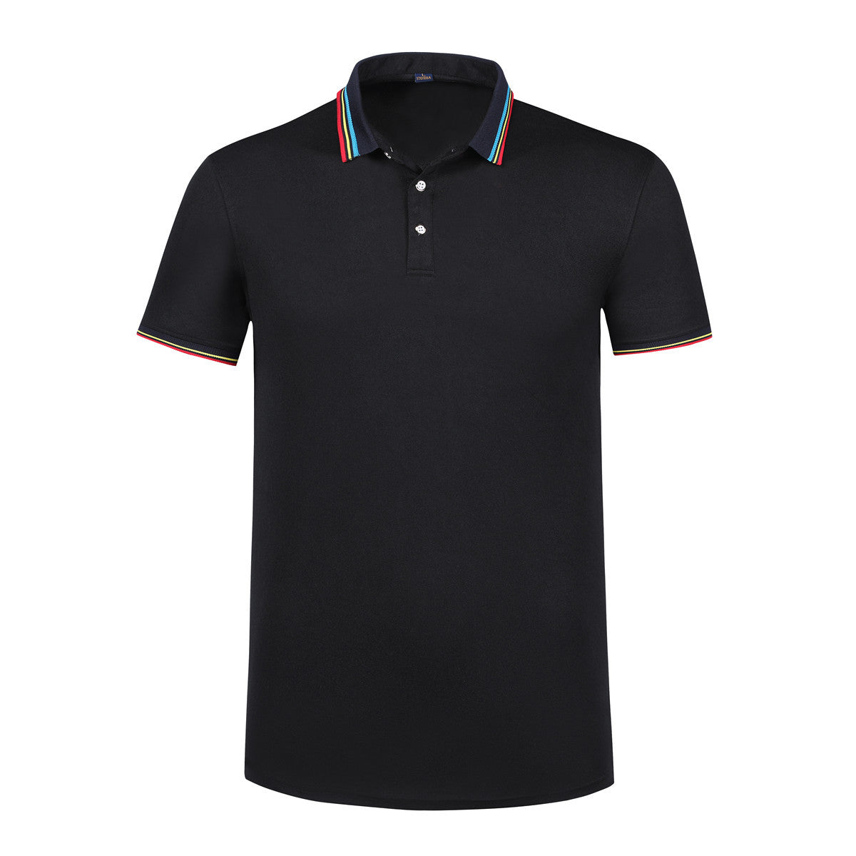 Rainbow Striped POLO Lapel Short Sleeve Men