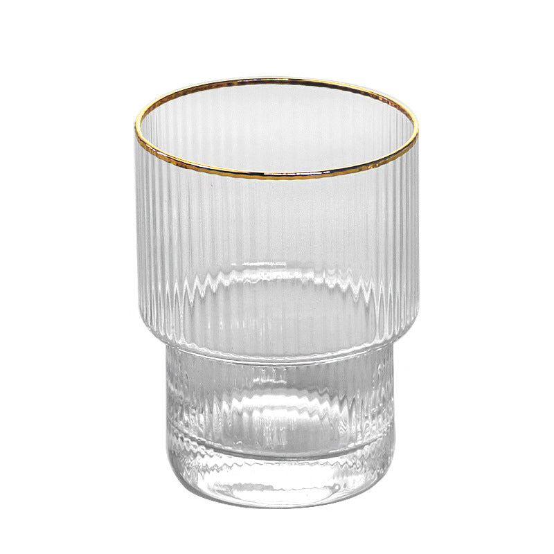 Household Phnom Penh Striped Glass Drinking Cup