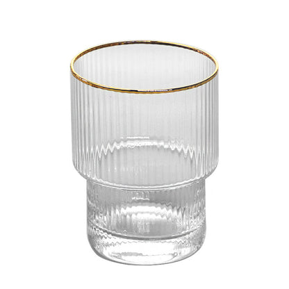 Household Phnom Penh Striped Glass Drinking Cup