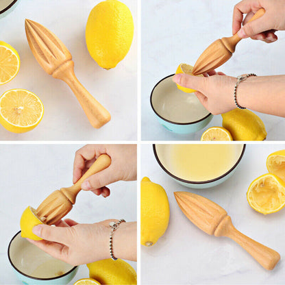 Creative Lemon Wood Squeezer