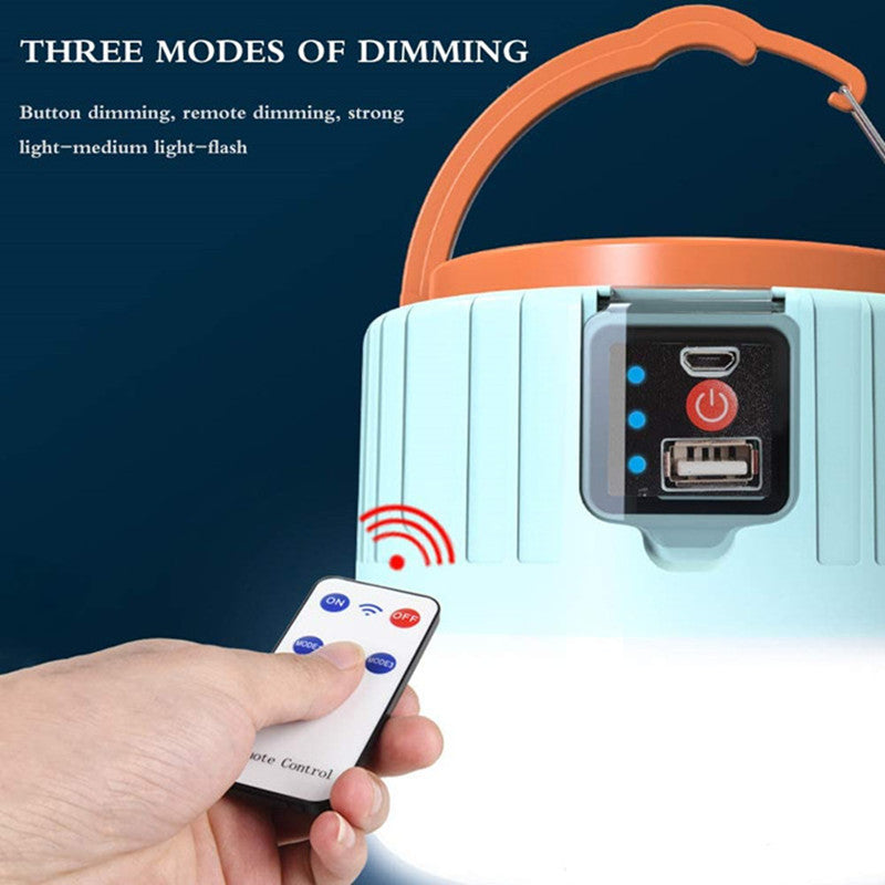Outdoor LED solar charging remote control tent lamp