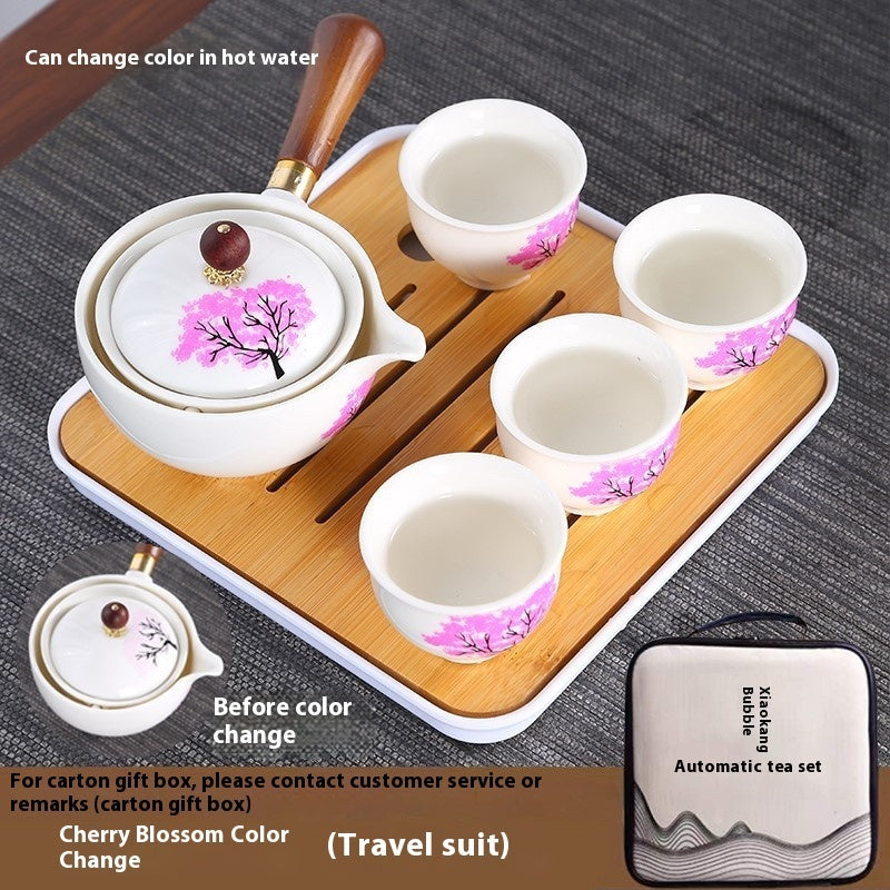 Kung Fu Tea Set Side Handle One Pot Four Cups