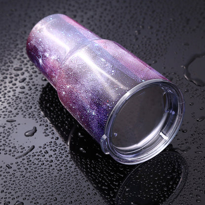 Stainless steel vacuum flask creative starry water cup