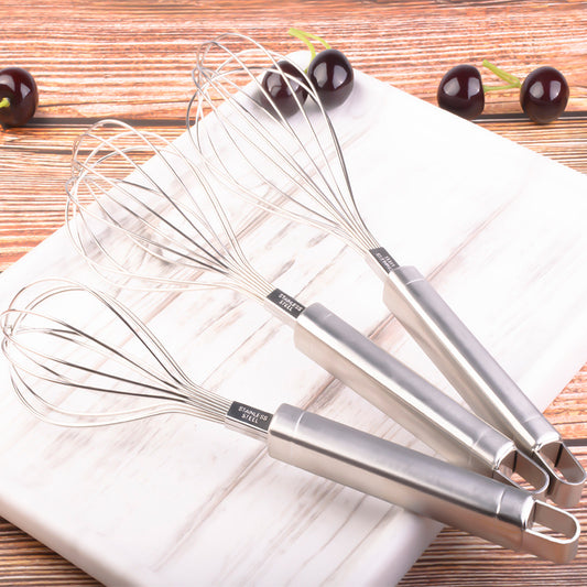 8-inch stainless steel egg beater