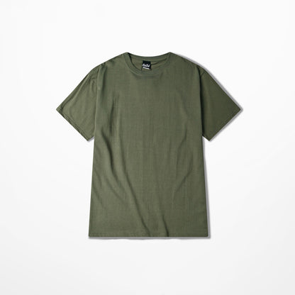 Simple Solid Color Base Shirt Half Sleeve Men And Women Couples
