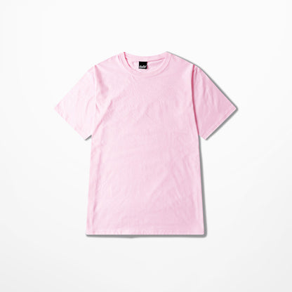 Simple Solid Color Base Shirt Half Sleeve Men And Women Couples
