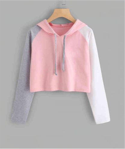 Color Matching Casual All-match Short Sweater