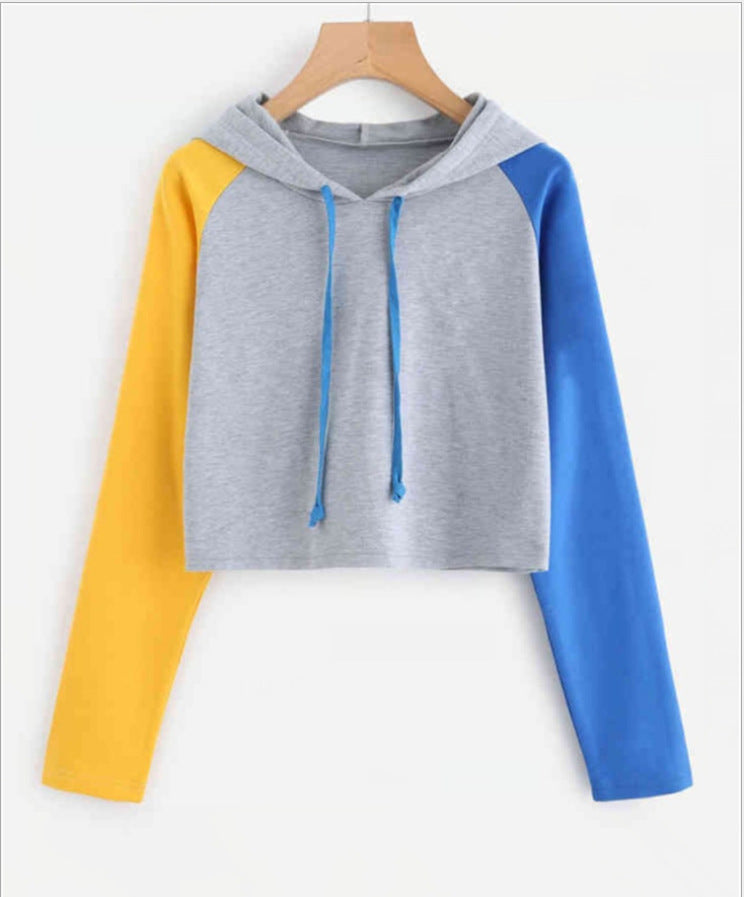 Color Matching Casual All-match Short Sweater