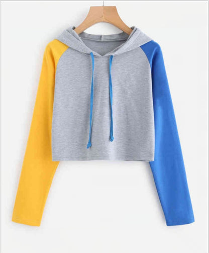 Color Matching Casual All-match Short Sweater