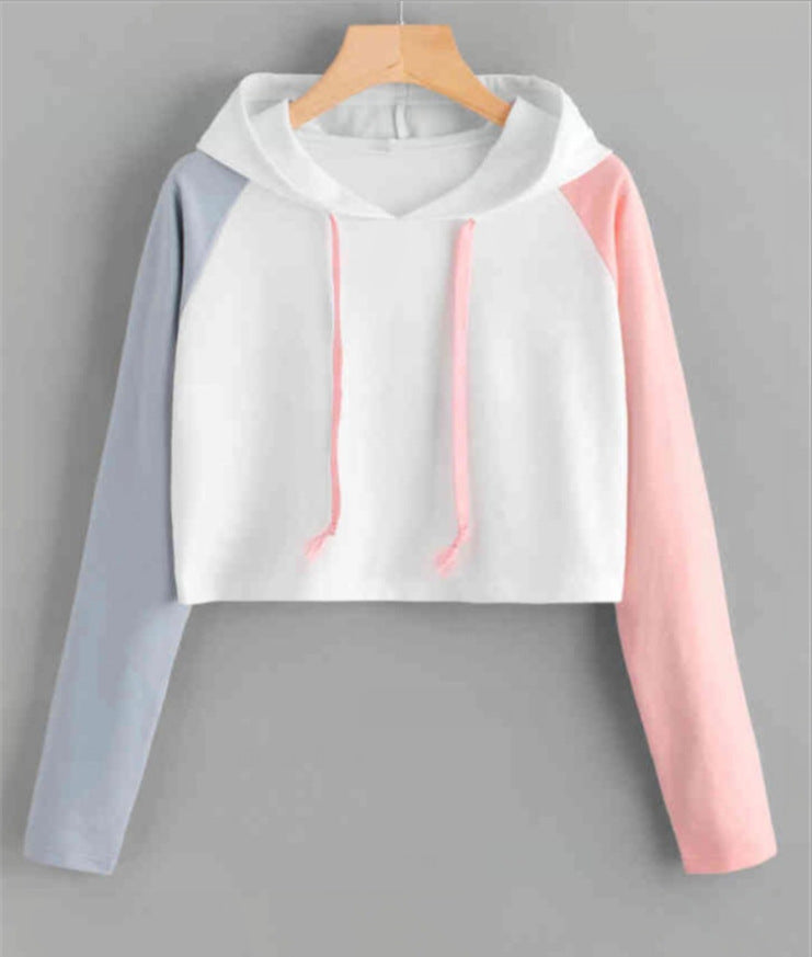 Color Matching Casual All-match Short Sweater
