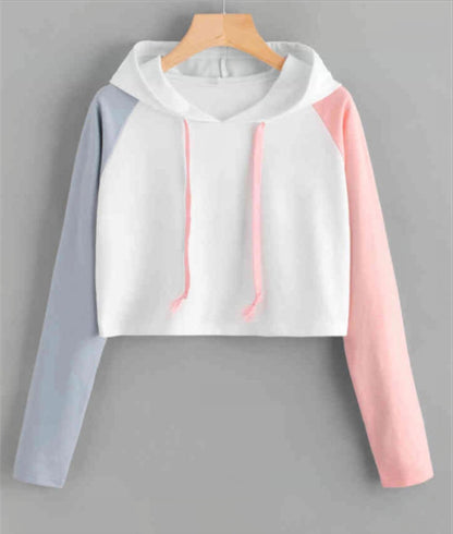Color Matching Casual All-match Short Sweater
