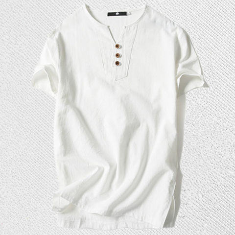 Men's T-shirt Chinese Style Men's Wear Plus Fat Plus Short Sleeves